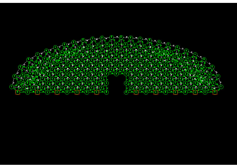 大庆锡林浩特91跨，1000米长干煤棚网架设计
