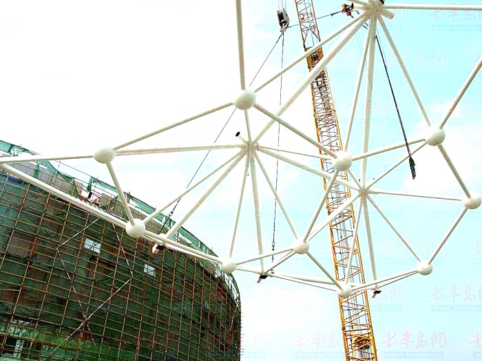 大庆体育馆网架安装