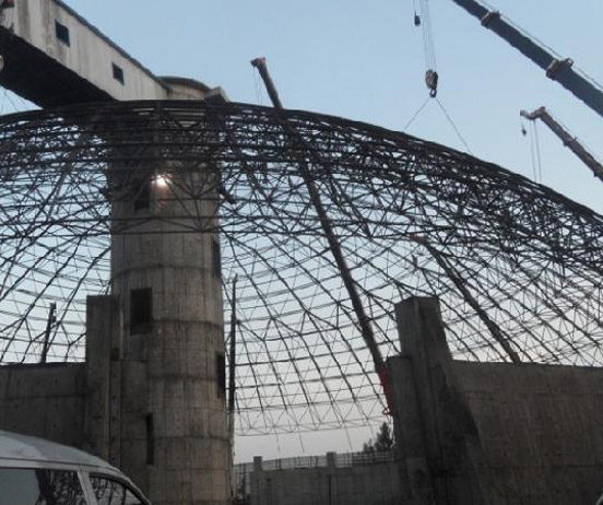 大庆网架分条或分块安装法